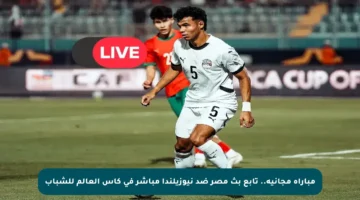 مباراة مجانية.. تابع بث مصر ضد نيوزيلندا مباشر في كأس العالم للشباب